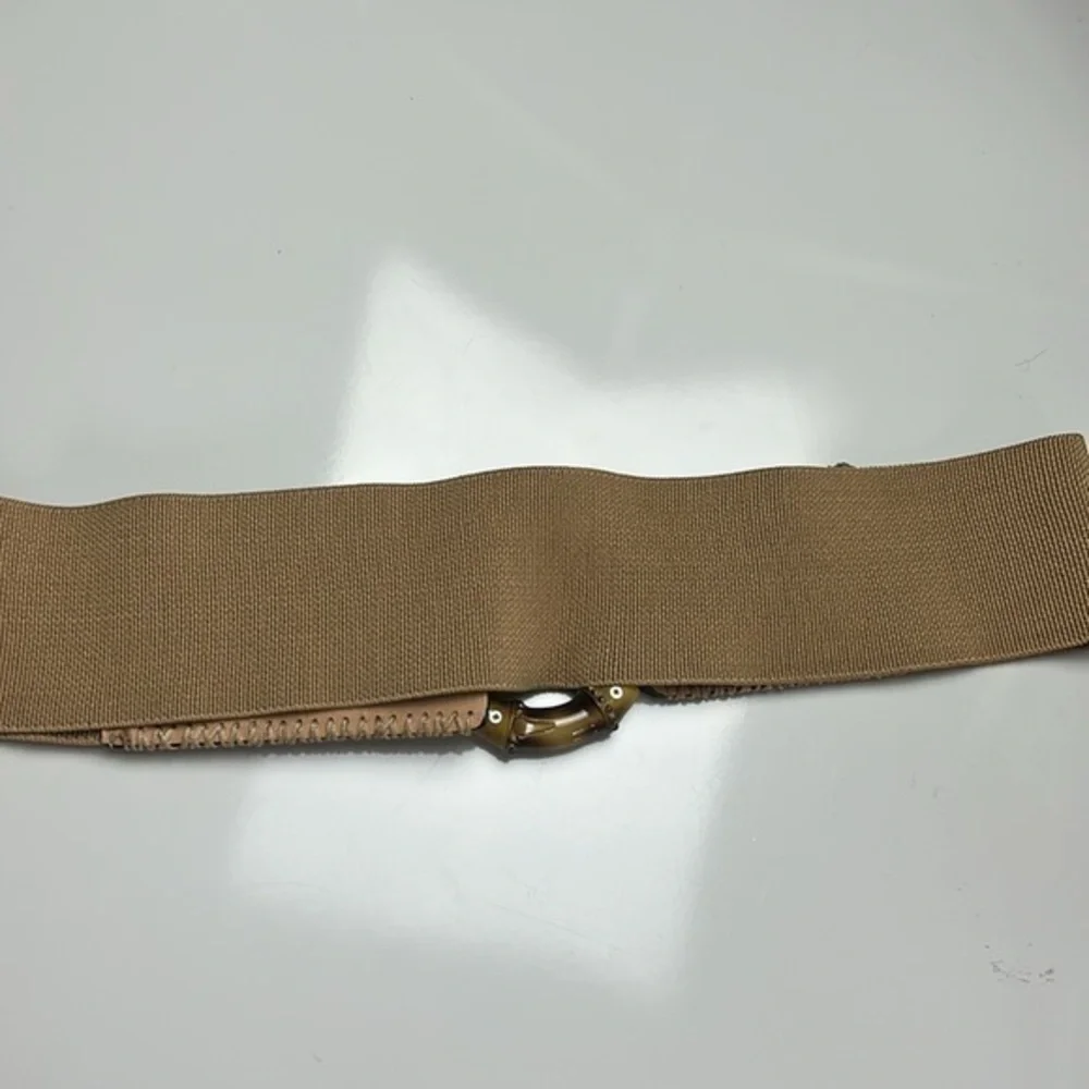 Belgo‎ Lux wide stretch belt bamboo buckle